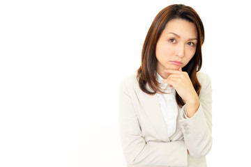 Fototapeta premium 上目遣いの美しい女性