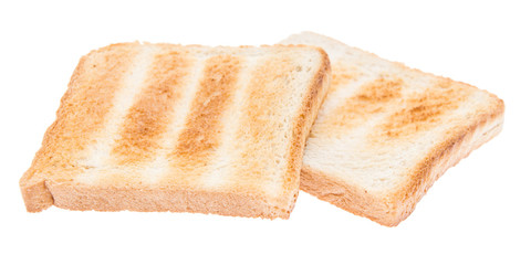 Stacked Toast isolated on white