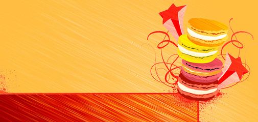 Macaron background