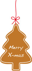 merry x-mas cookie