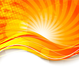 Bright orange background