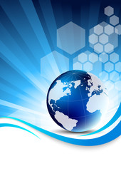 Blue tech background