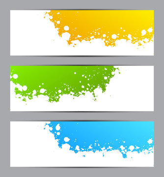 Set of banners