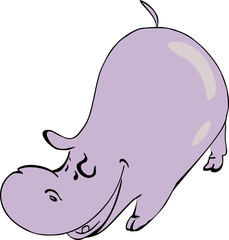 Purple hippo