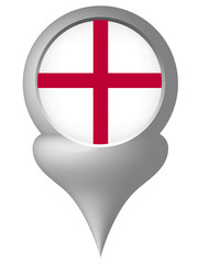 Fototapeta premium イギリス 国旗 ポイント 画鋲