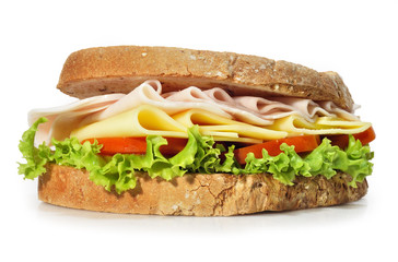 Bocadillo de pan rústico.