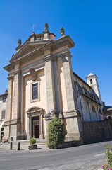 Church of St. Antonio Abate. Bagnaia. Lazio. Italy.
