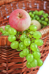 apples and grapes
