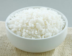 Jasmine thai rice in the bowl