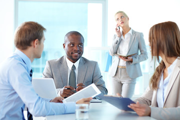 Partners communicating