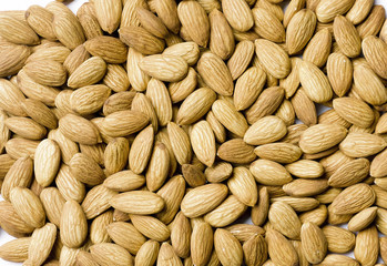 Almond nuts use as background