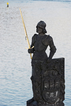 The statue of the knight Bruncvik