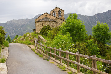 romanesque church of Sant Quirc de Durro in Vall de Boi