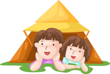 Kids camping