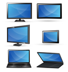 Tablet Screen Laptop TV Computer Vectors