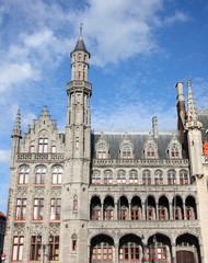 Fototapeta na wymiar średniowieczna architektura Brugge, Belgia, UNESCO