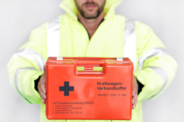 Notarzt mit Rettungskoffer