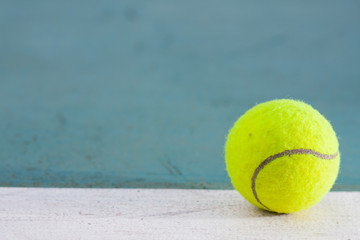 Tennis ball on the field.