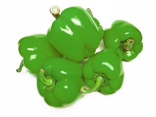 Grüne Paprikaschoten