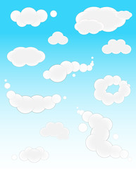 Cartoon Clouds Vectors
