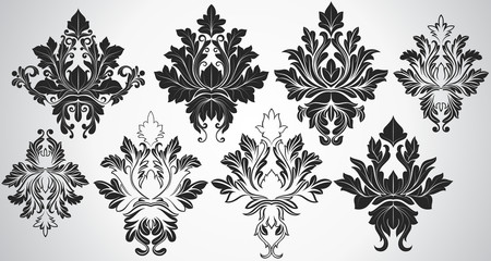 Obraz premium Damask Vector Elements