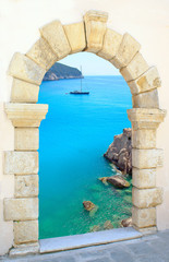 Naklejka na ściany i meble Porto Katsiki plaża na wyspie Lefkada, Grecja