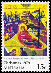 AUSTRALIA - CIRCA 1979 Nativity Icon