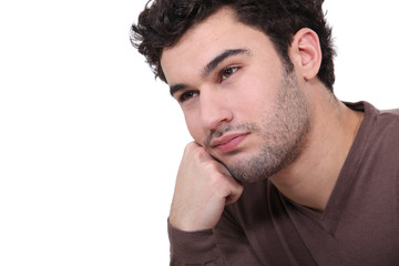 Fototapeta premium Bored man