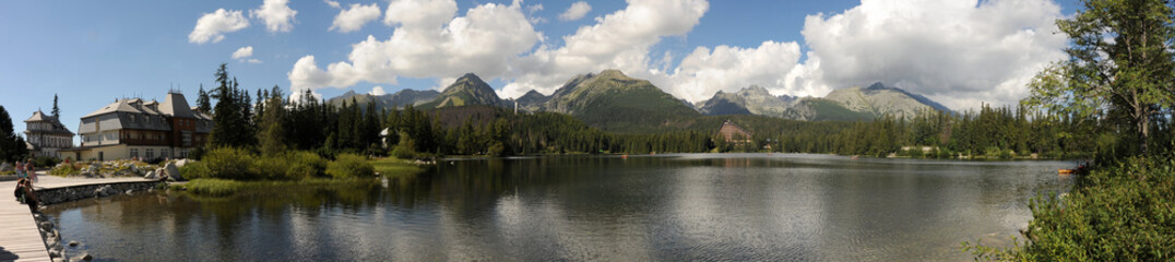 Fototapeta na wymiar Hohe Tatra, Strbske Pleso, Panorama