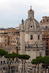 Obraz premium Trajan's Column in Rome, Italy
