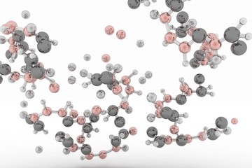 3d render of molecule background
