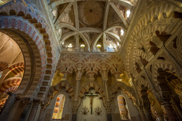 Fototapeta na wymiar Wnętrze Meczet-Katedra, Cordoba, Hiszpania