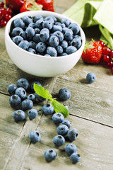 fresh bilberries