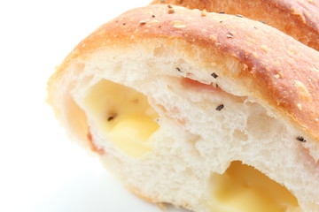 close up cheese bread