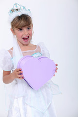 Girl dressed as a princess