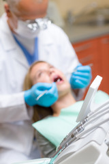 Dental equipment close up stomatology clinic