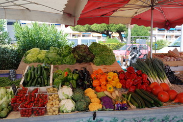 Marché de Fréjus: légumes