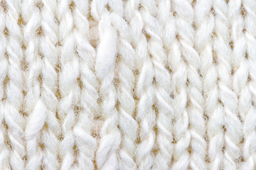 White knitting background