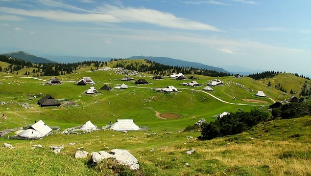 Sunny sumer day in the mountains.