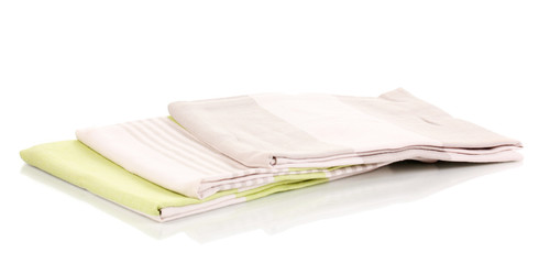 Kitchen towels isolated on white background