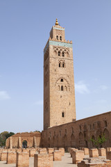 Fototapeta na wymiar Koutoubia mosque in Marrakesh