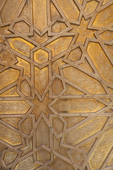 Brass decoration on a Moroccan door