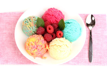 delicious ice cream close-up