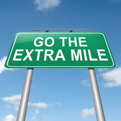 Go the extra mile.