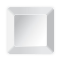 Blank white computer key