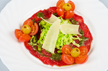 Meat carpaccio