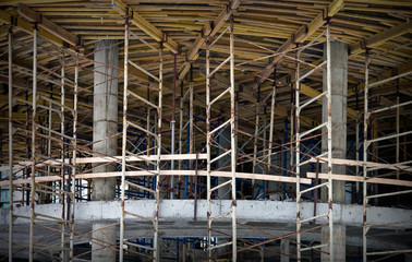 Abstract background with office building Under Construction