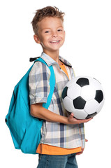Boy with soccer ball
