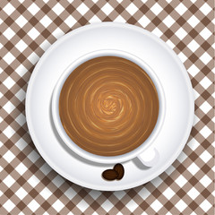 Vector a cup of coffee. Eps10