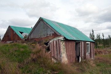 Island - Der goldene Zirkel - Bauernhof-Ruine im Haukadalur
